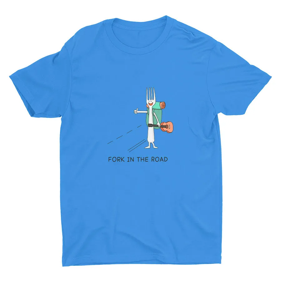One “Fork” In The Road  Cotton Tee