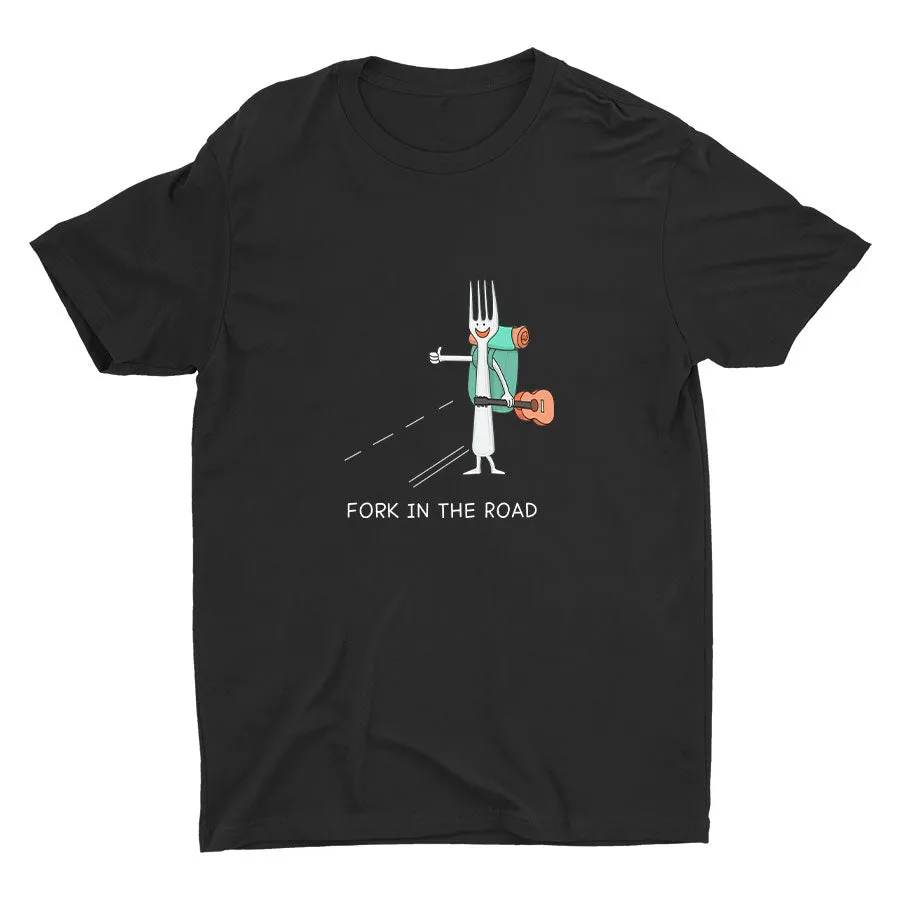 One “Fork” In The Road  Cotton Tee