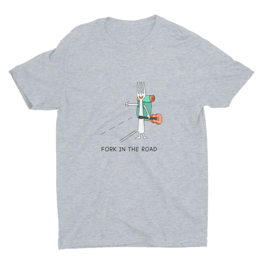 One “Fork” In The Road  Cotton Tee