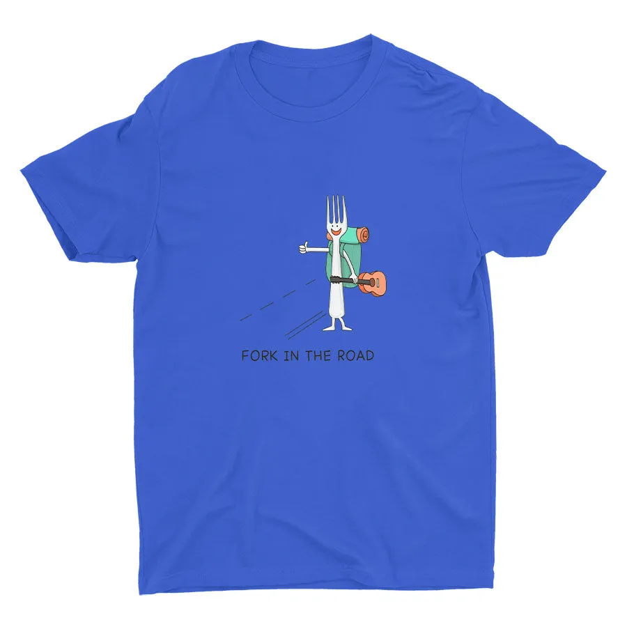 One “Fork” In The Road  Cotton Tee