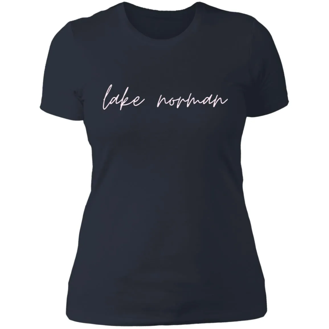 "Lake Norman- PINK" Ladies' Boyfriend T-Shirt