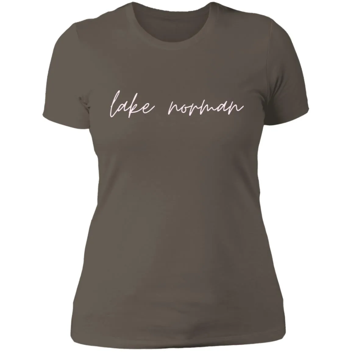 "Lake Norman- PINK" Ladies' Boyfriend T-Shirt