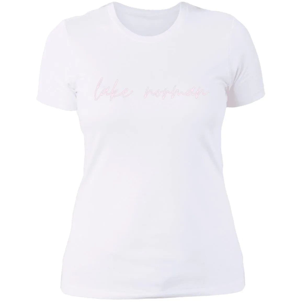 "Lake Norman- PINK" Ladies' Boyfriend T-Shirt