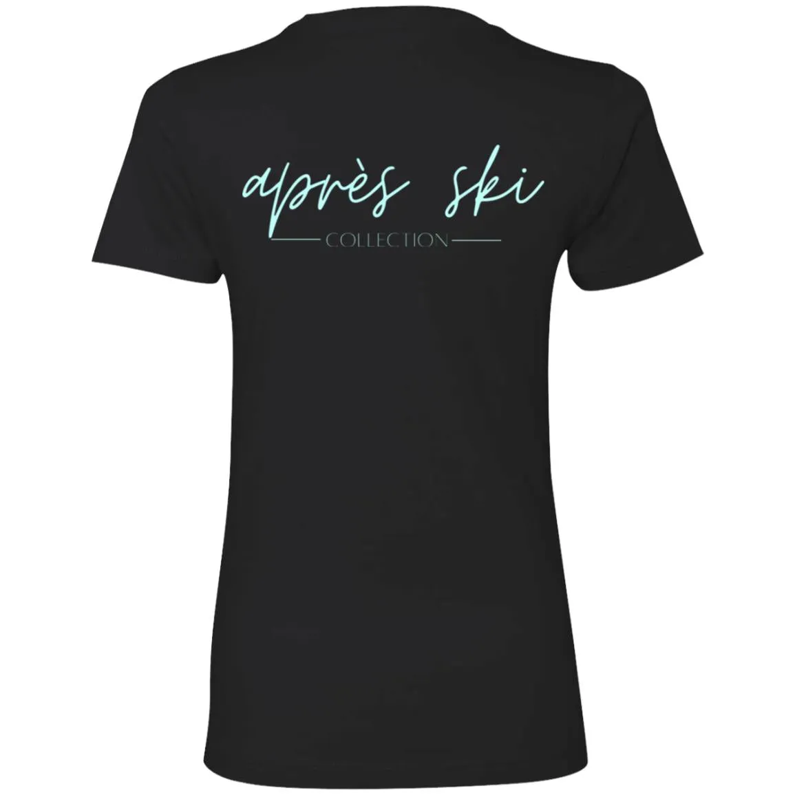 "Small Mountain- AQUA" Ladies' Boyfriend T-Shirt