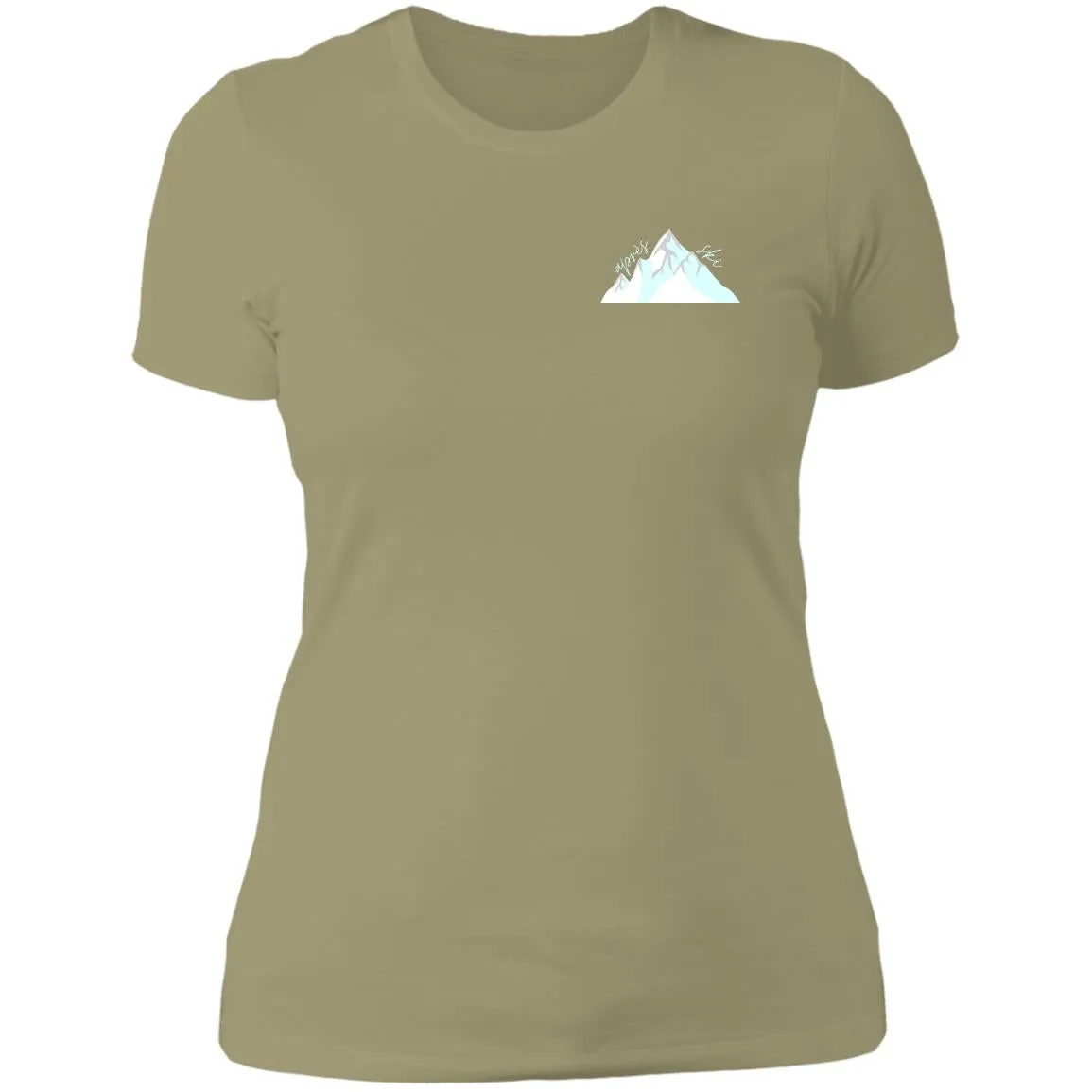 "Small Mountain- AQUA" Ladies' Boyfriend T-Shirt