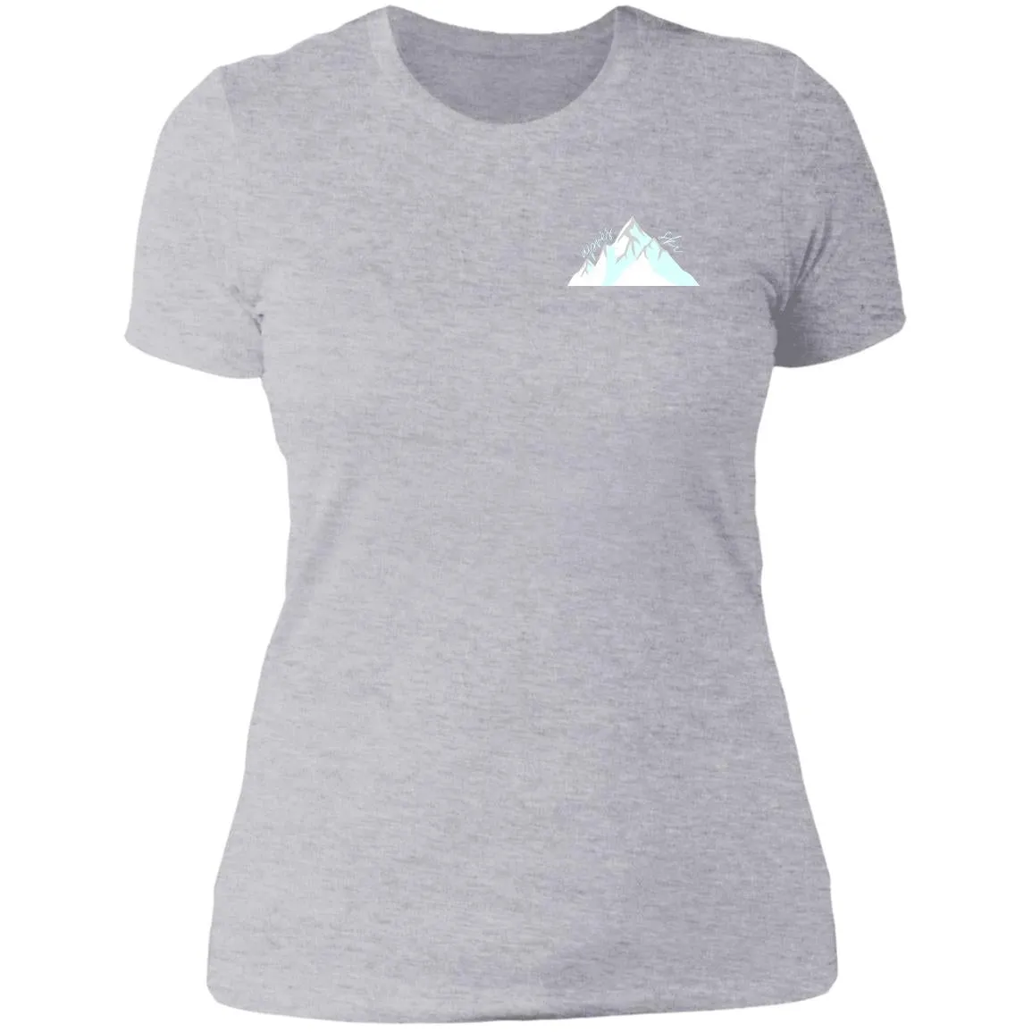 "Small Mountain- AQUA" Ladies' Boyfriend T-Shirt
