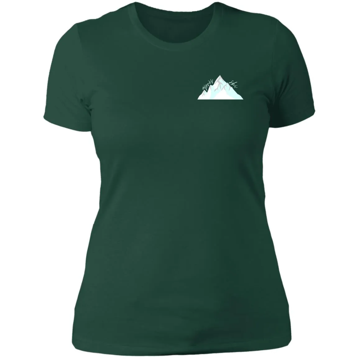 "Small Mountain- AQUA" Ladies' Boyfriend T-Shirt