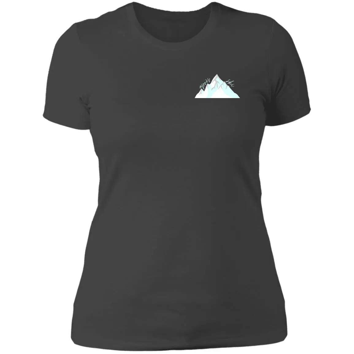 "Small Mountain- AQUA" Ladies' Boyfriend T-Shirt