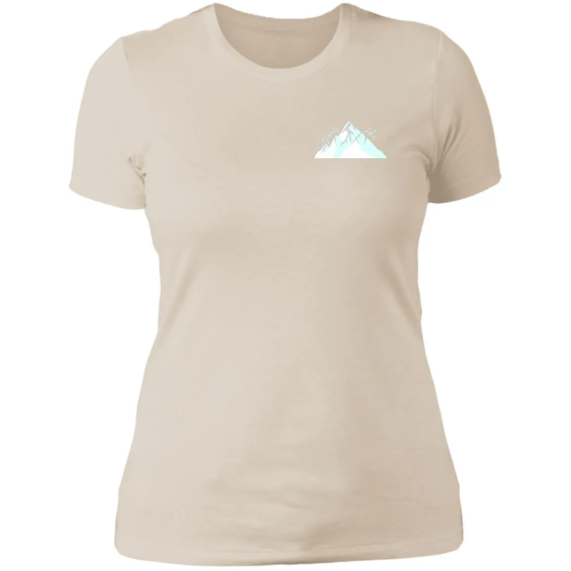 "Small Mountain- AQUA" Ladies' Boyfriend T-Shirt