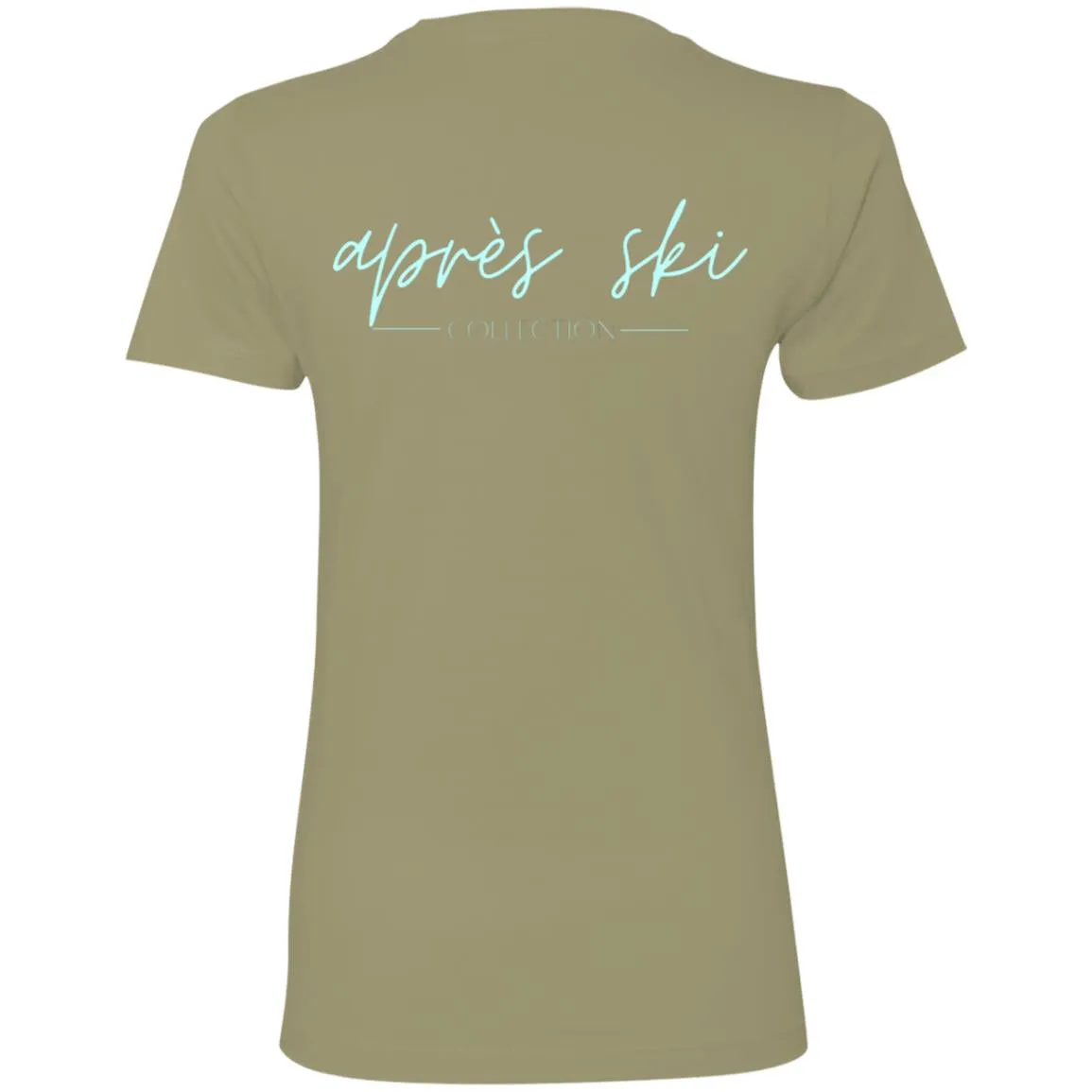 "Small Mountain- AQUA" Ladies' Boyfriend T-Shirt