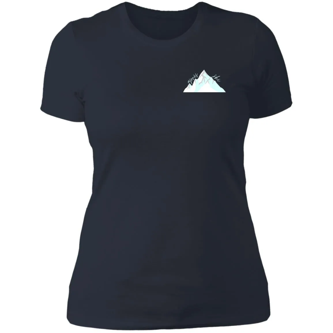 "Small Mountain- AQUA" Ladies' Boyfriend T-Shirt