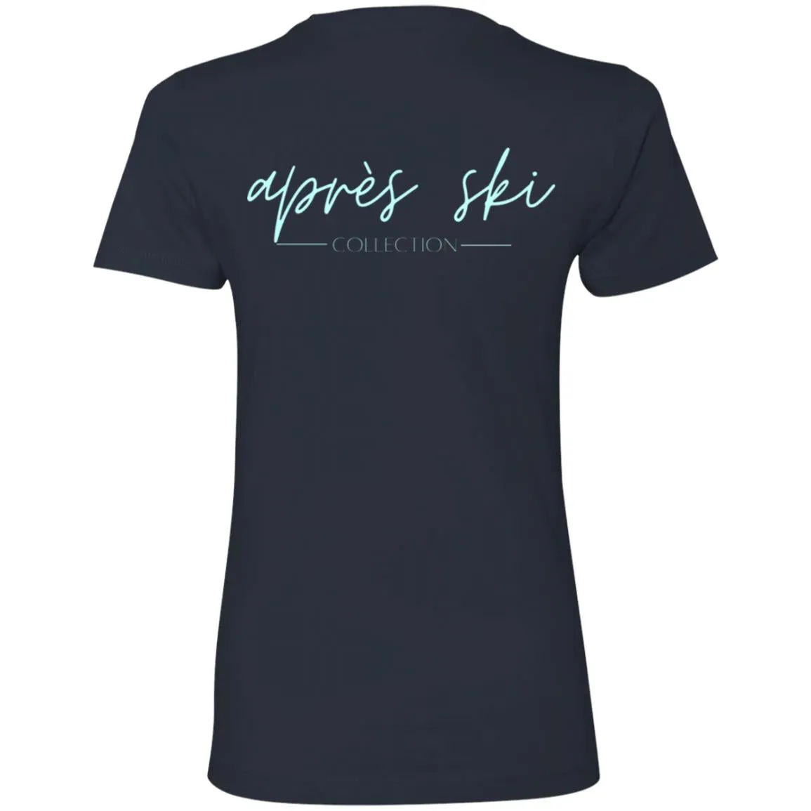 "Small Mountain- AQUA" Ladies' Boyfriend T-Shirt