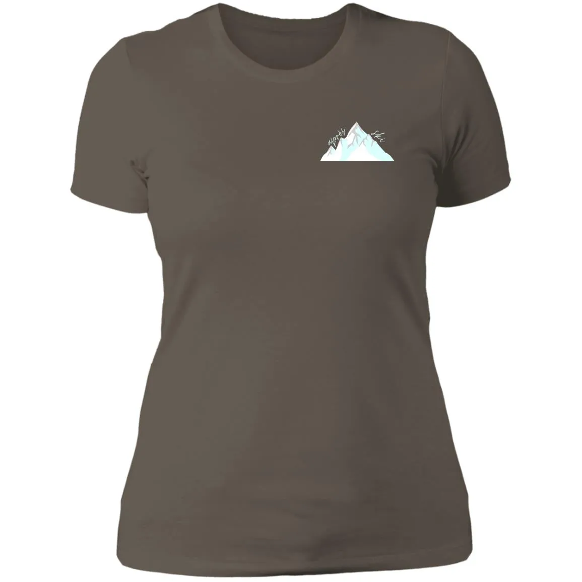 "Small Mountain- AQUA" Ladies' Boyfriend T-Shirt