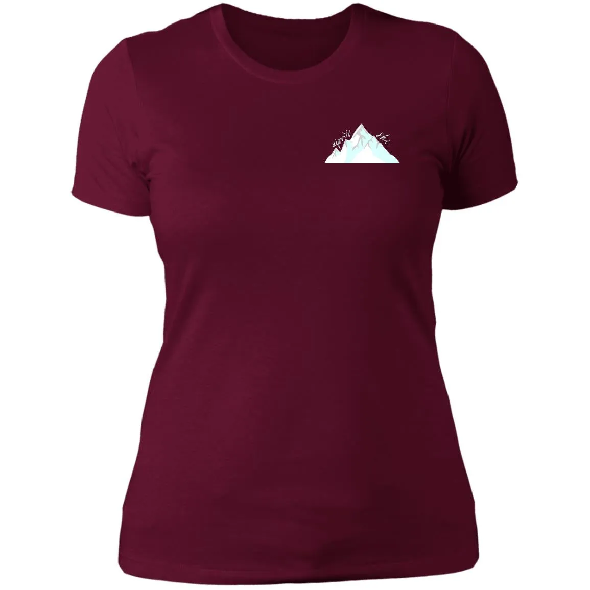 "Small Mountain- AQUA" Ladies' Boyfriend T-Shirt