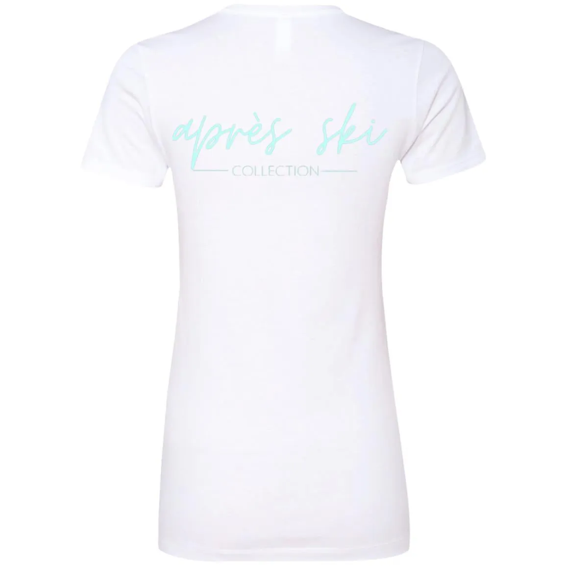 "Small Mountain- AQUA" Ladies' Boyfriend T-Shirt