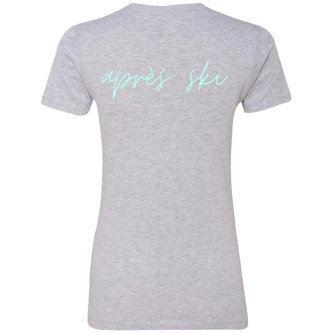 "Small Mountain- AQUA" Ladies' Boyfriend T-Shirt