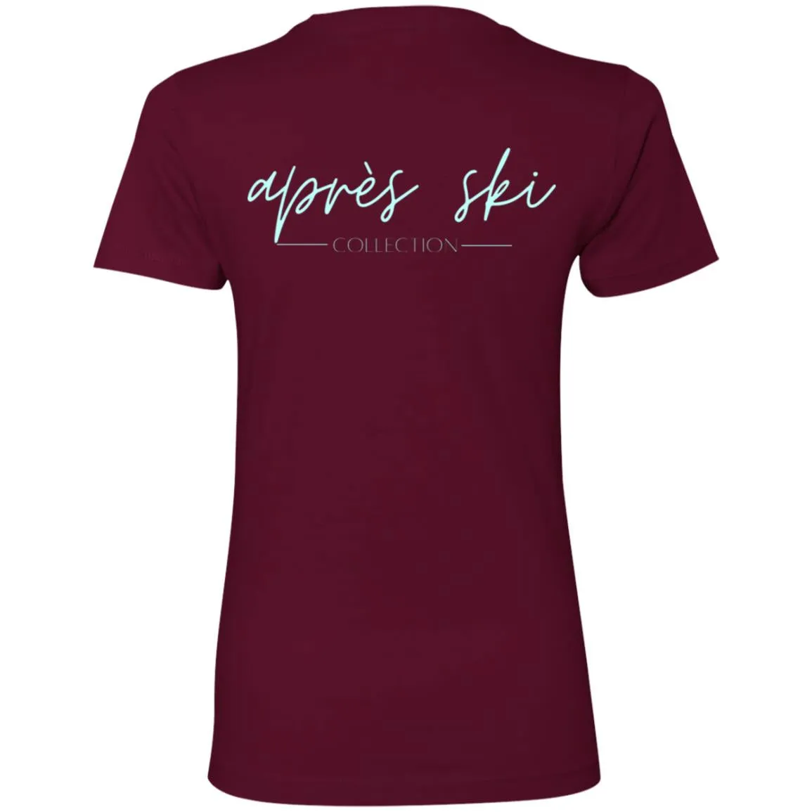 "Small Mountain- AQUA" Ladies' Boyfriend T-Shirt