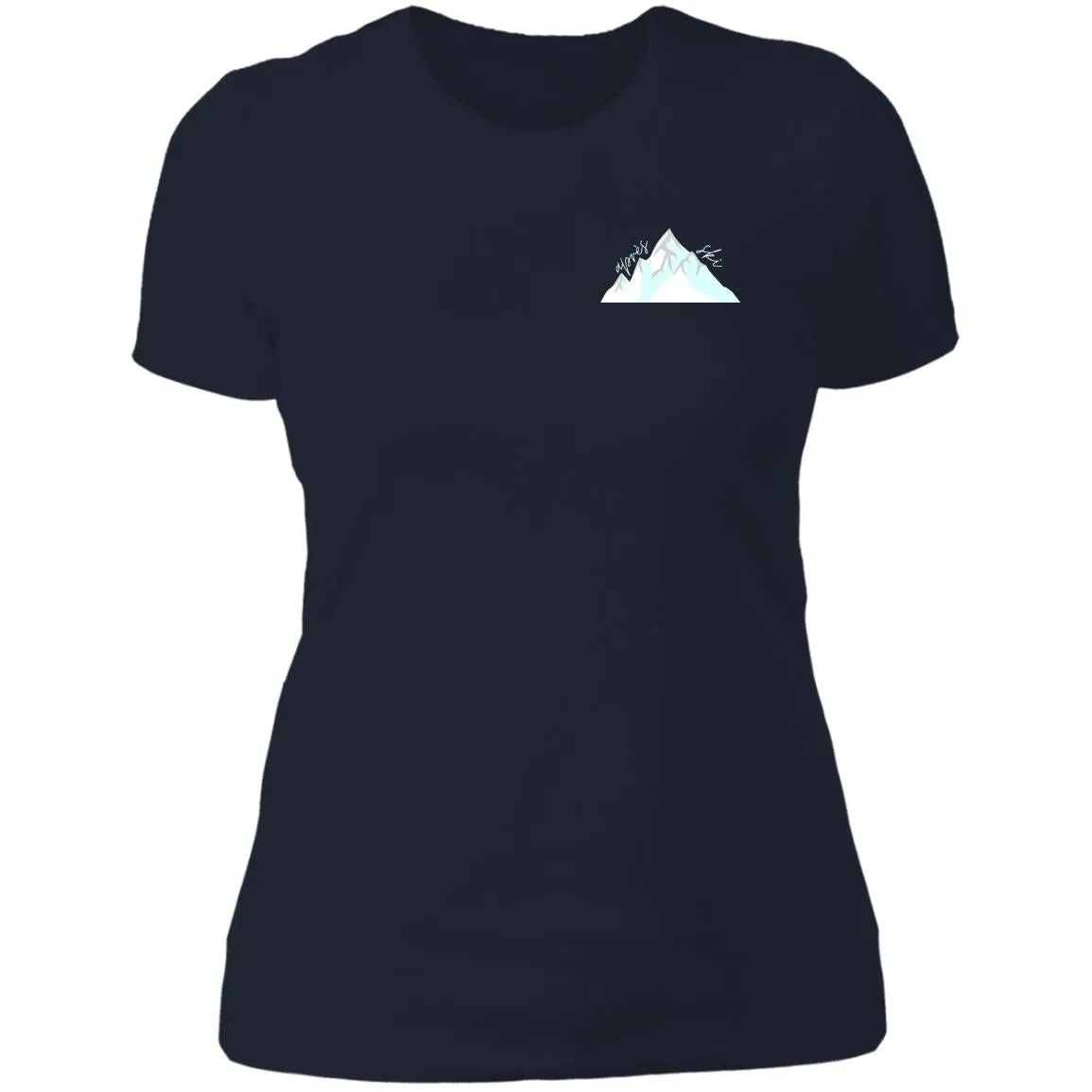 "Small Mountain- AQUA" Ladies' Boyfriend T-Shirt