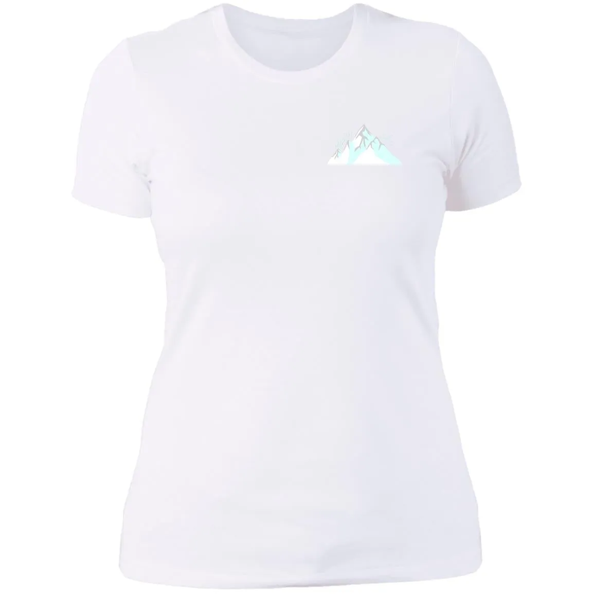 "Small Mountain- AQUA" Ladies' Boyfriend T-Shirt