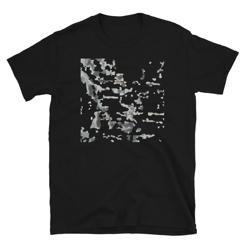 Short-Sleeve Unisex T-Shirt - Decayed Newspaper Pattern