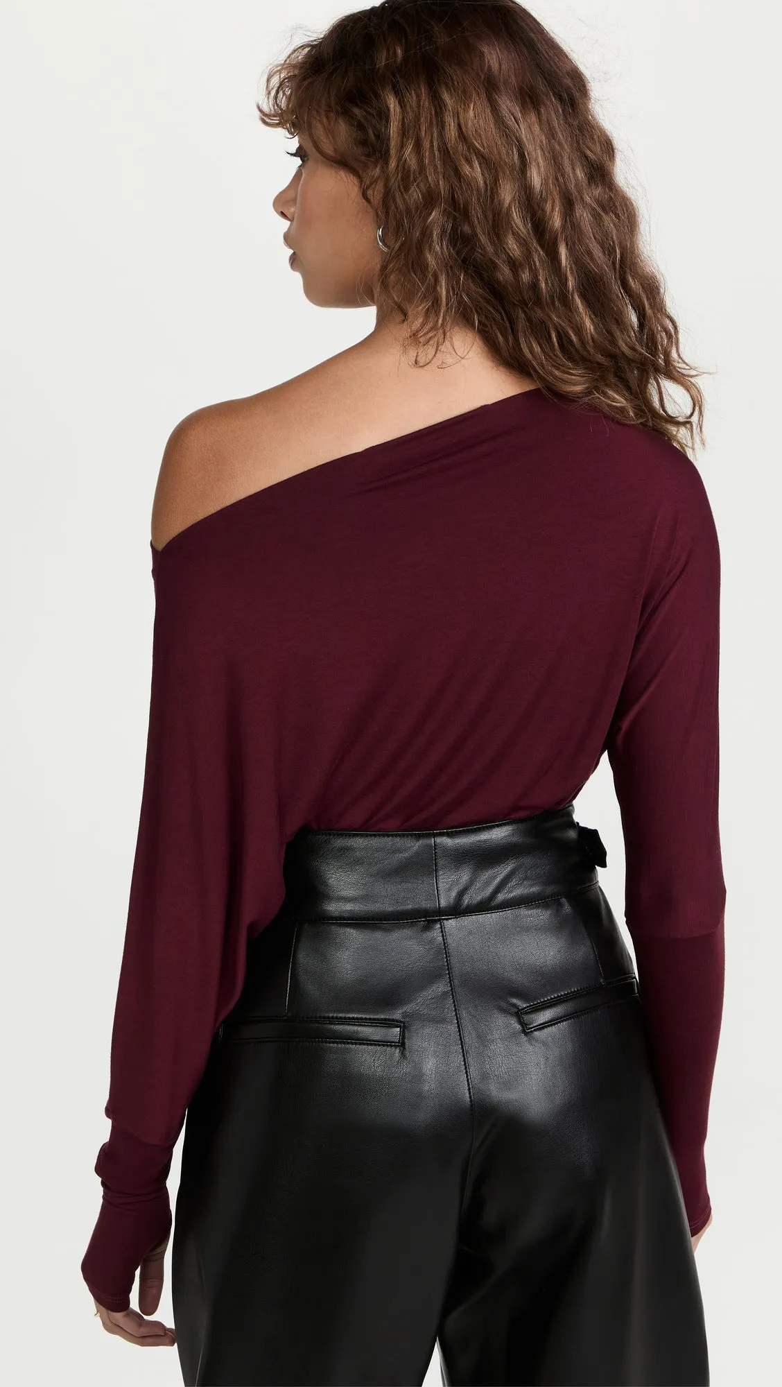 Silk Jersey Slouch Top