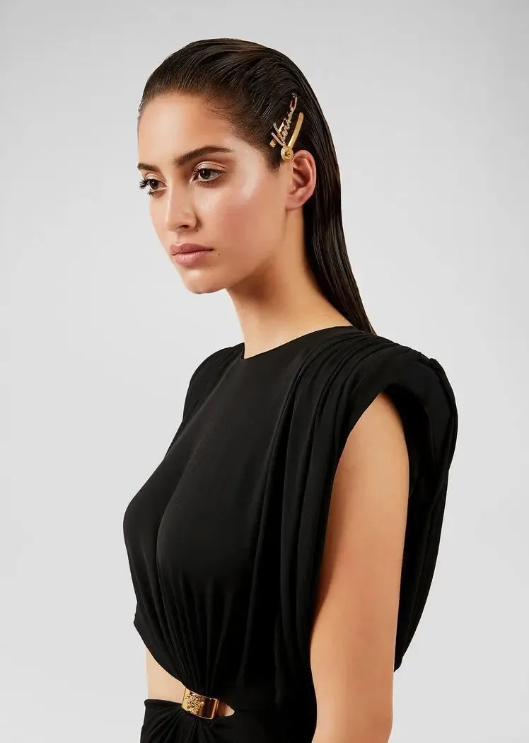 Slim Fit Exposed Waist Dress - Stylish Fashion Dress