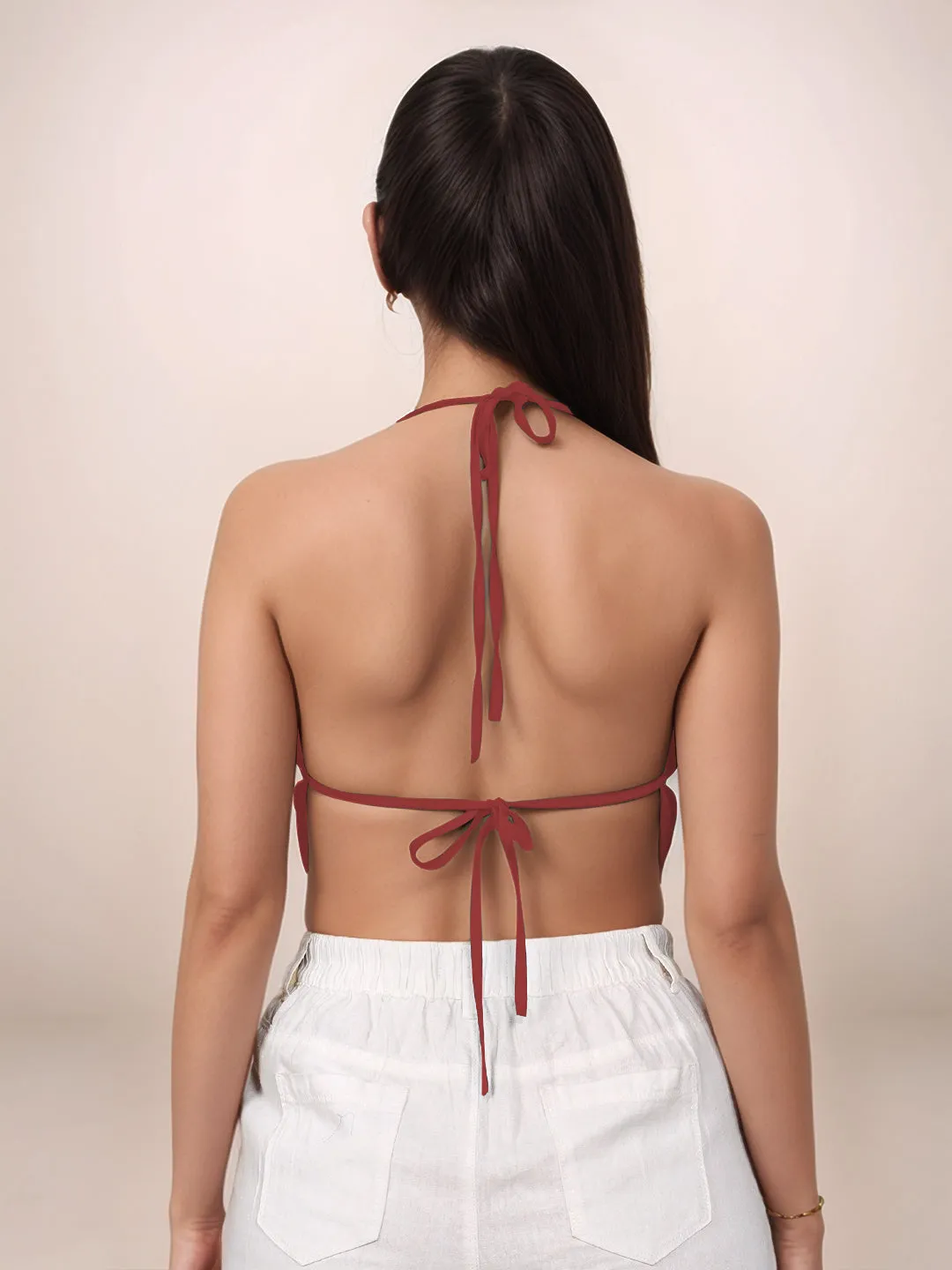 Solid V-Neck Top
