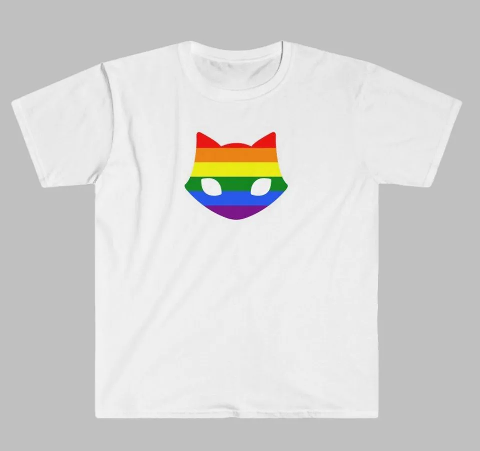 Spooky Cat Pride T-Shirt (White)