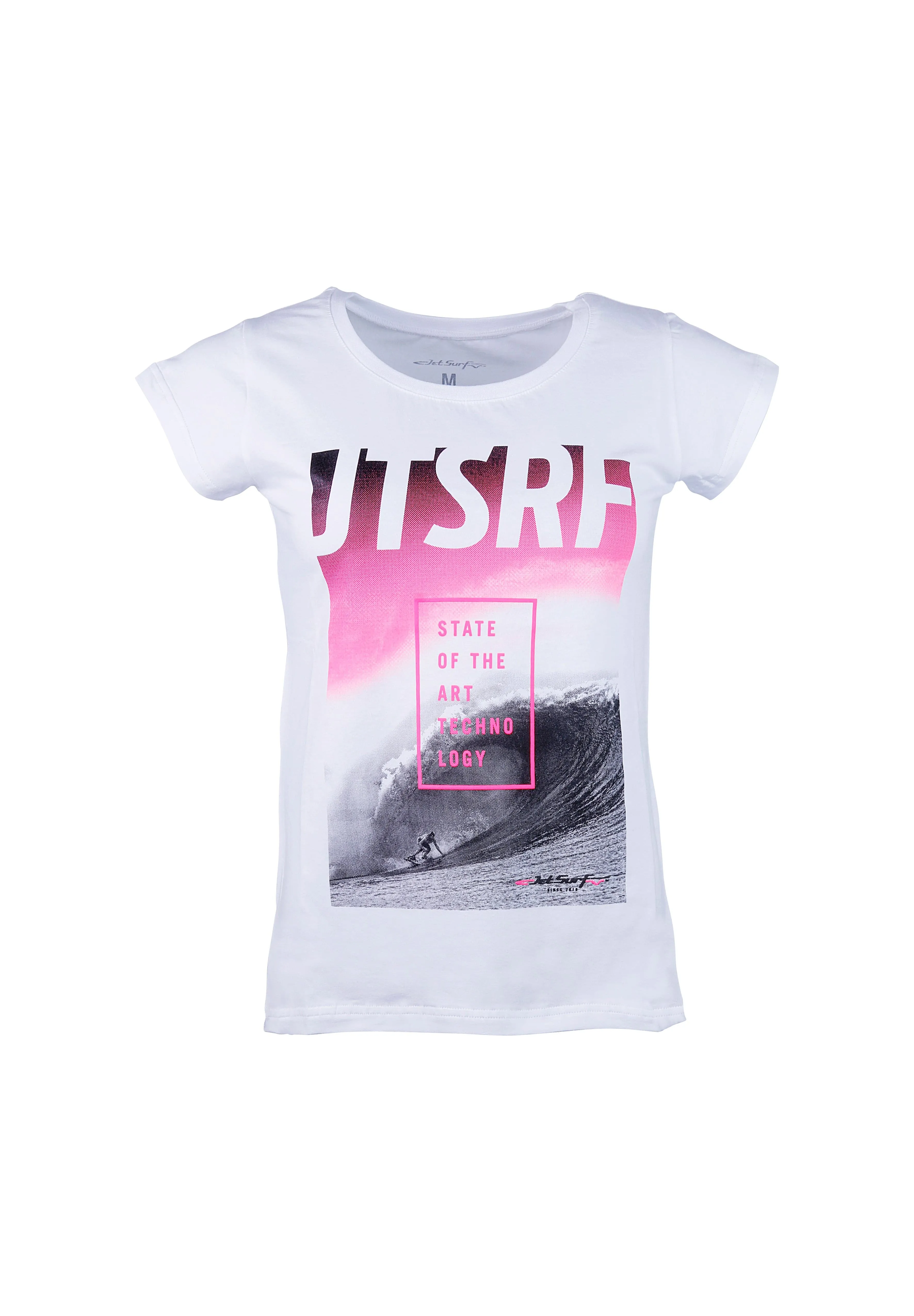 T-Shirt LADY WAVE White/Pink