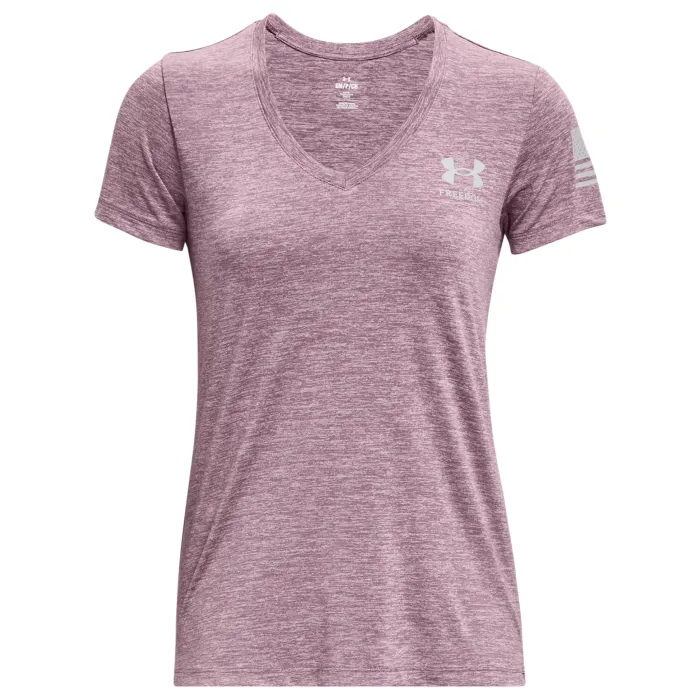 Under Armour Women's Tech Freedom Short Sleeve V-Neck T-Shirt