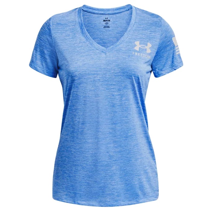 Under Armour Women's Tech Freedom Short Sleeve V-Neck T-Shirt