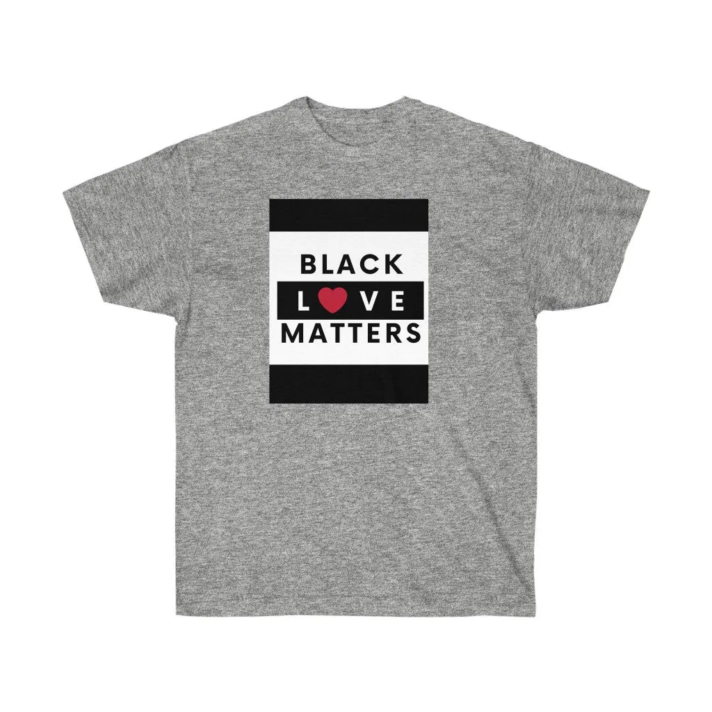 Unisex Ultra Cotton Tee (Black Love Rocks Original - Black Love)