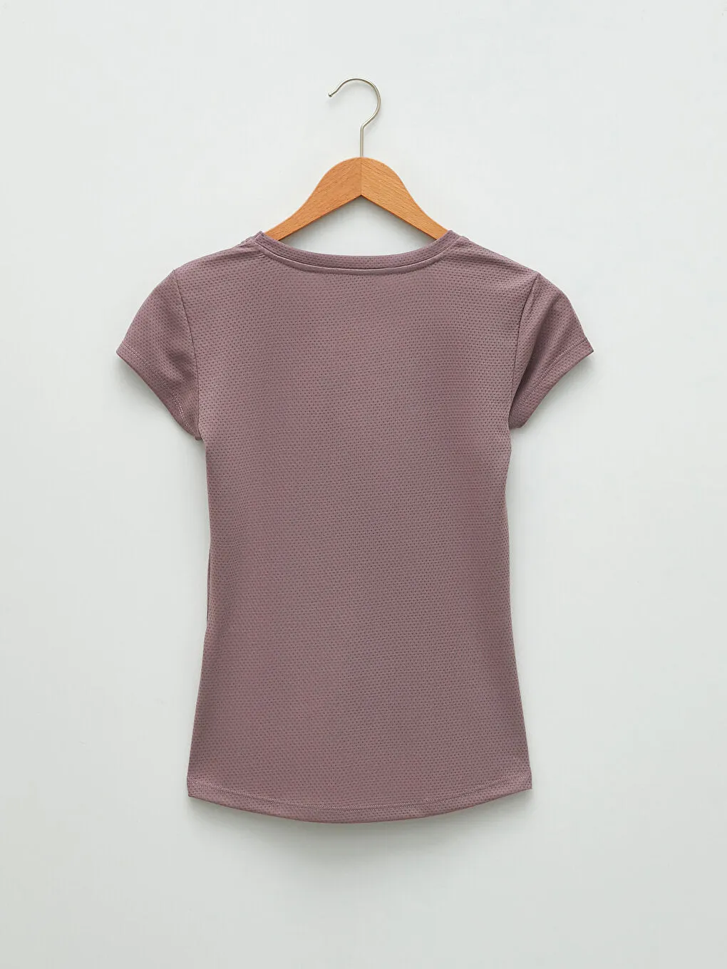 V-neck Self-patterned Short Sleeve Women's Sports T-Shirt