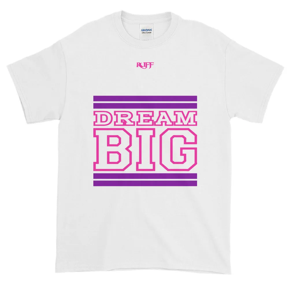 White Purple and Pink Short-Sleeve T-Shirt