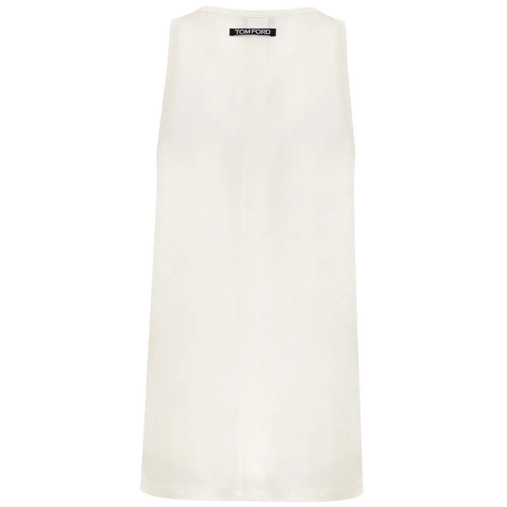 White Silk Tops & T-Shirt