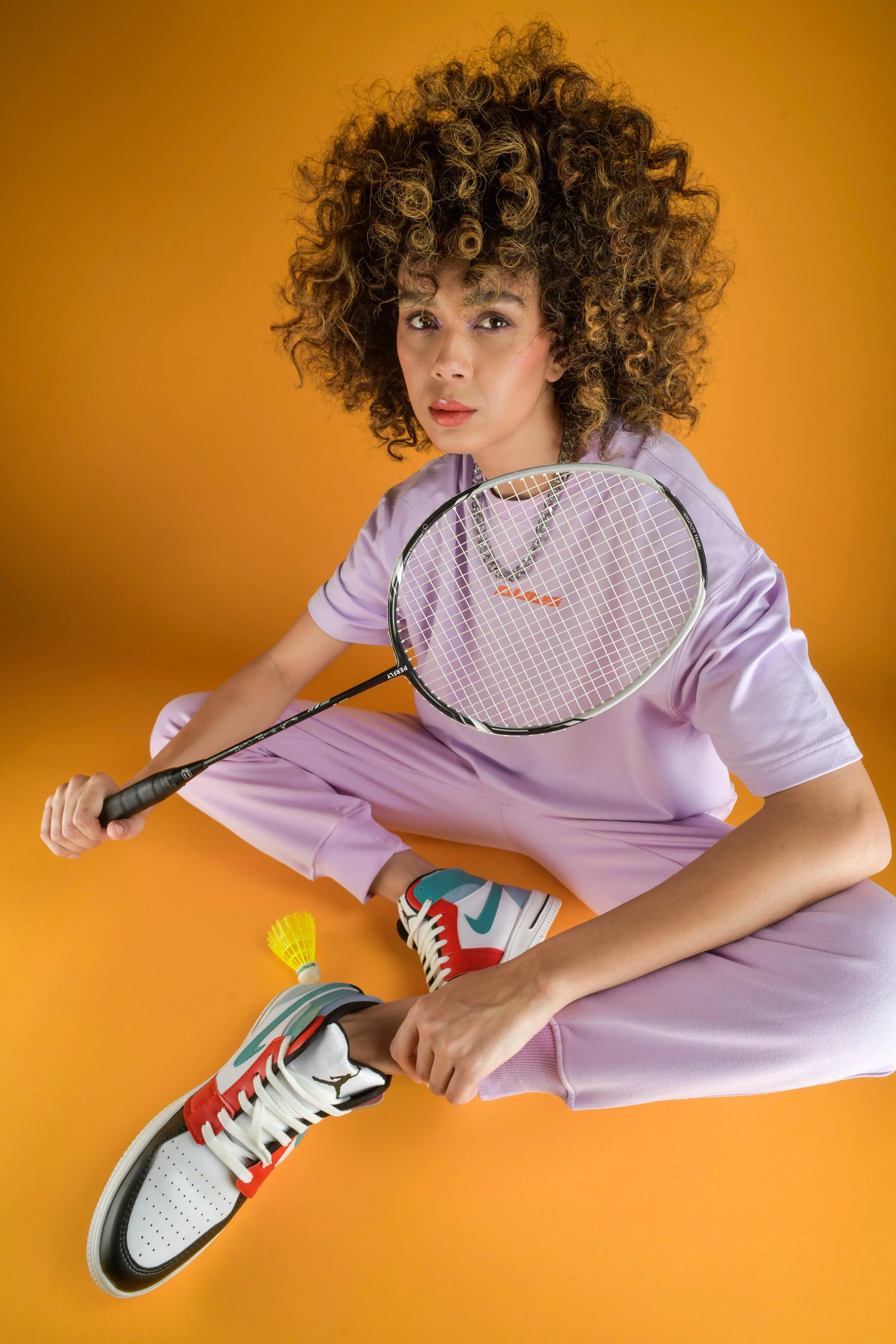 WOMEN'S 70'S SKATEBOARDER OVER-SIZED T-SHIRT (LILAC)