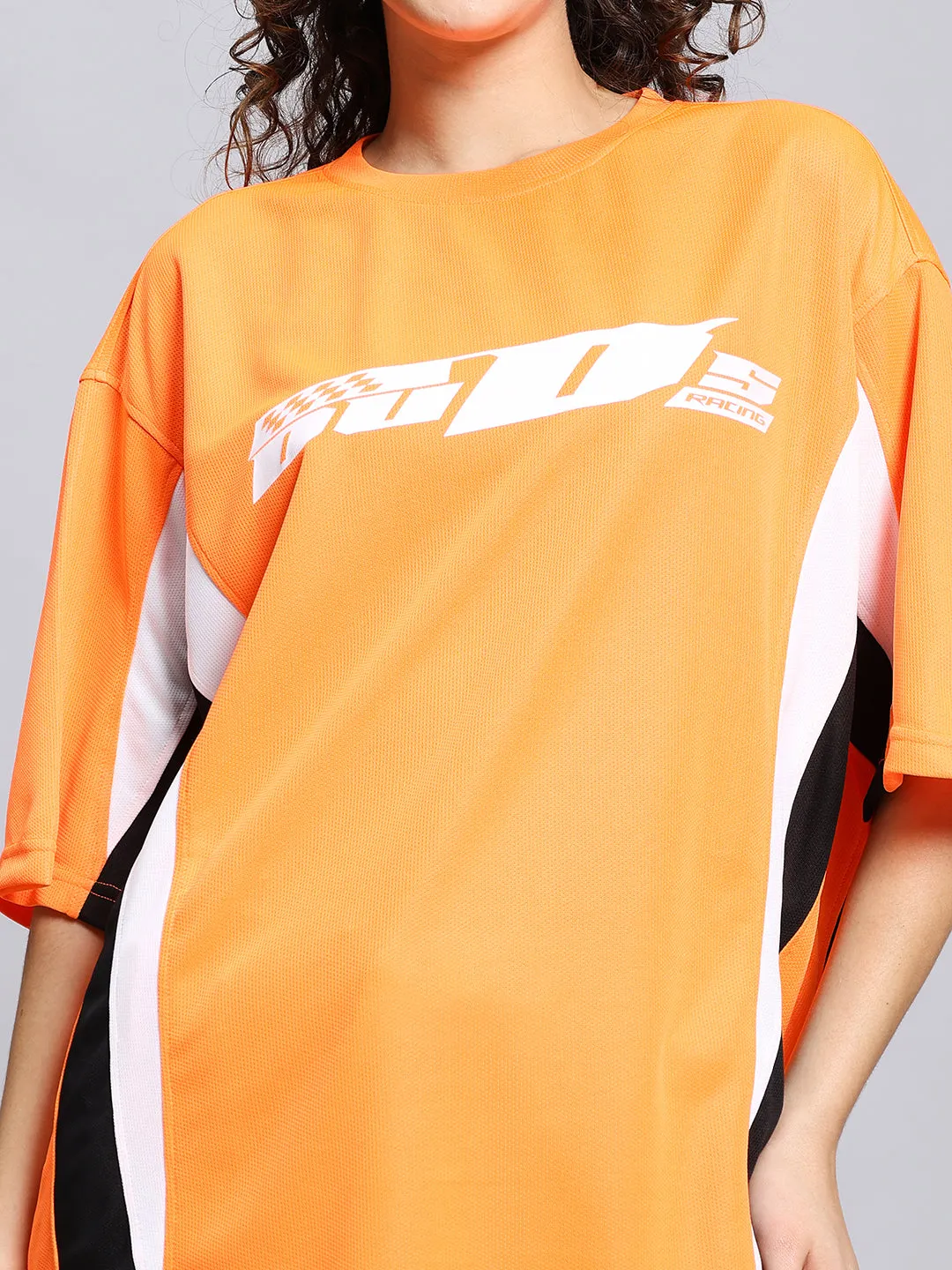Women's Fifa Over-Sized T-Shirt (Orange)