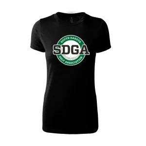 Women's Fitted Triblend T-Shirt - black