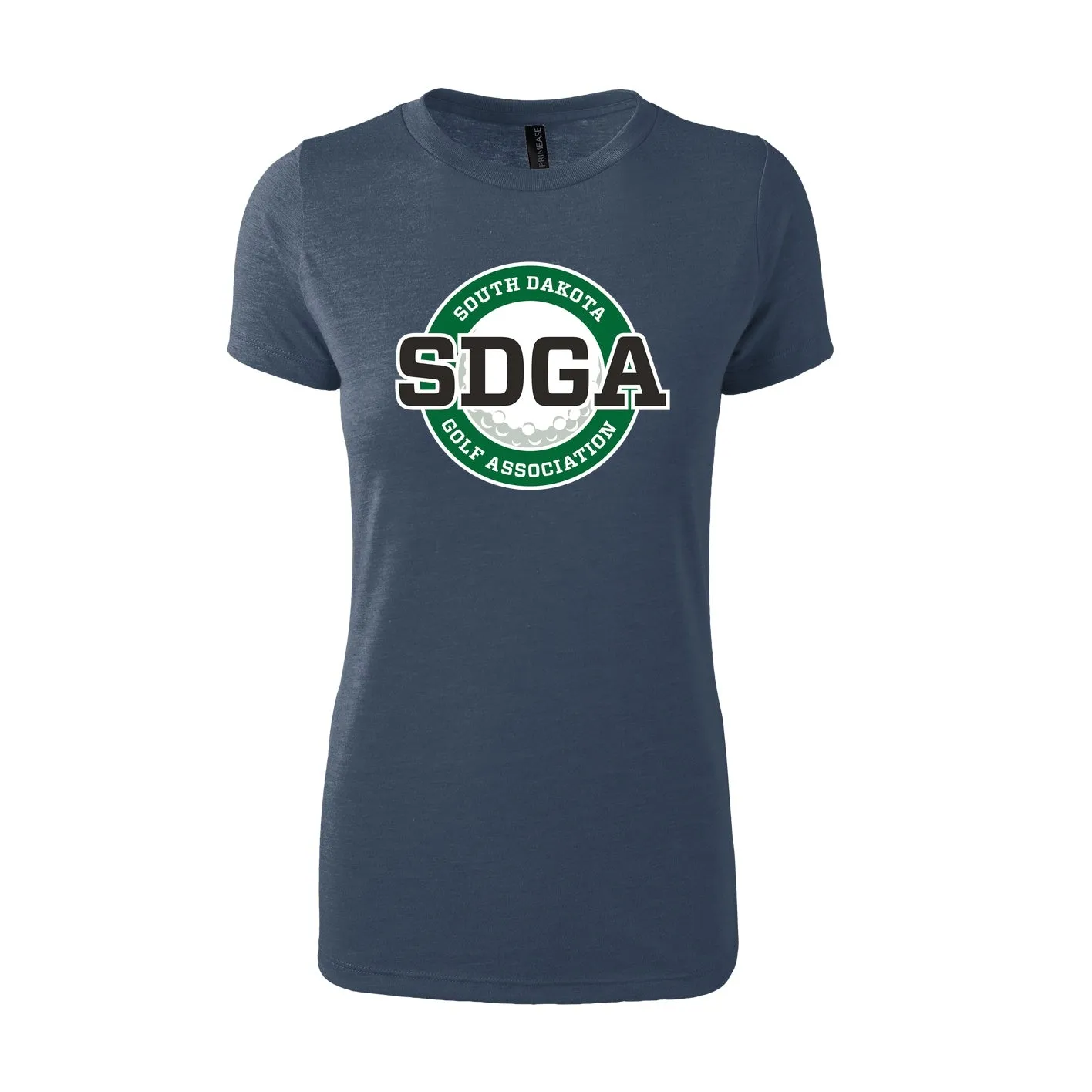 Women's Fitted Triblend T-Shirt - navy heather