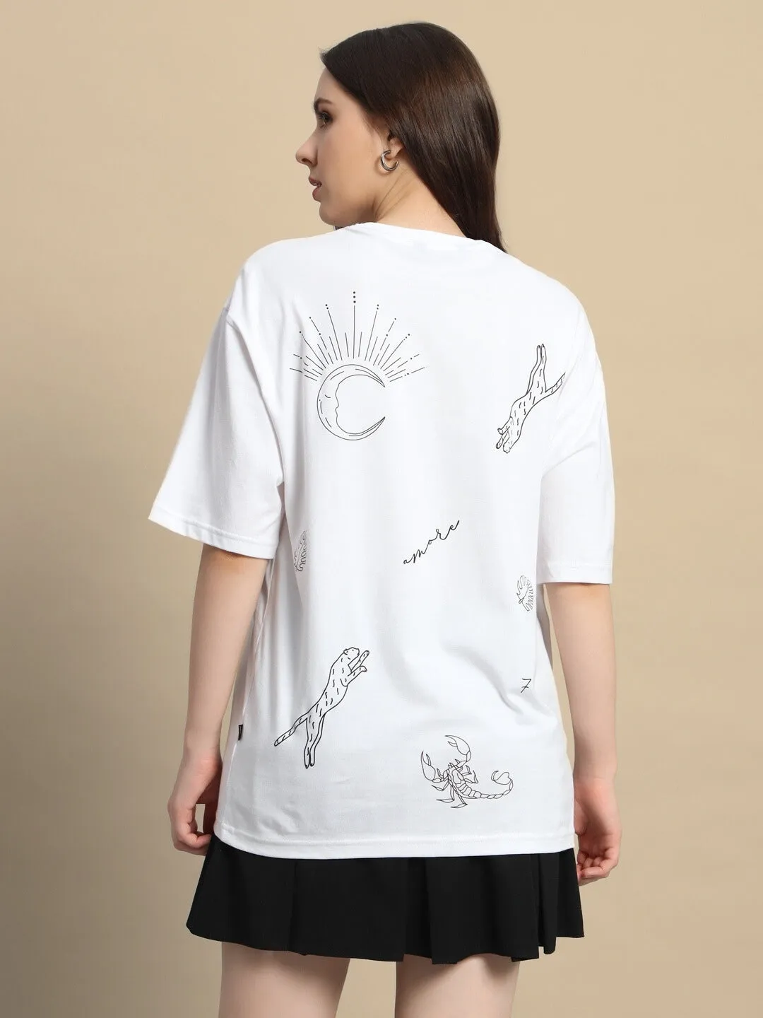 Women's More 777 Over-Sized T-Shirt (White)