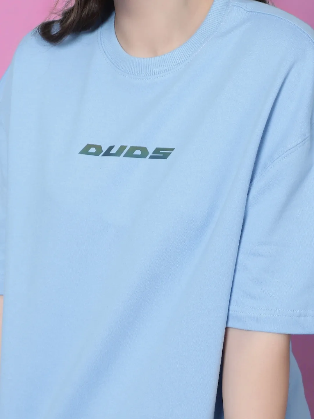 Women's Morty-Fied Over-Sized T-Shirt (Sky Blue)
