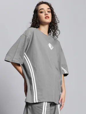WOMEN'S OUTLOOK OVER-SIZED T-SHIRT (GREY)
