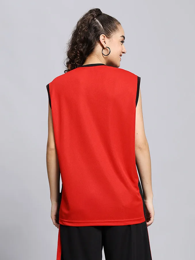 WOMEN'S PORTIA GYM T-SHIRT (RED)