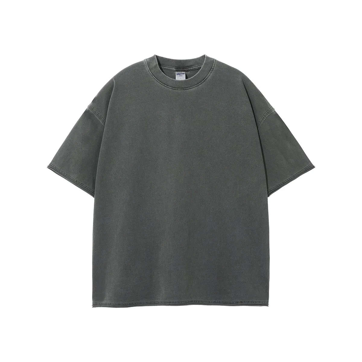 Women's Raw Edge Hem Vintage T Shirt 275gsm