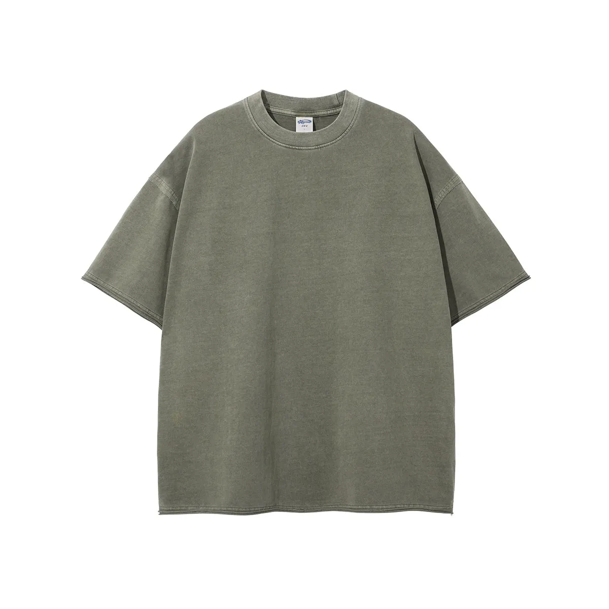 Women's Raw Edge Hem Vintage T Shirt 275gsm